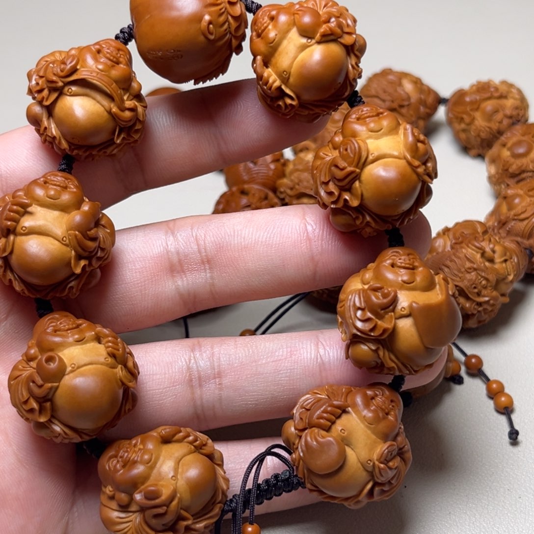 用***6橄榄核手串整身弥勒
