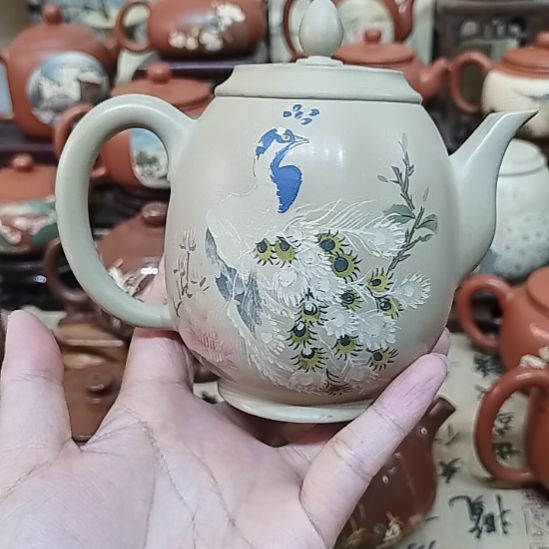 白泥茶壶建水紫陶手工壶