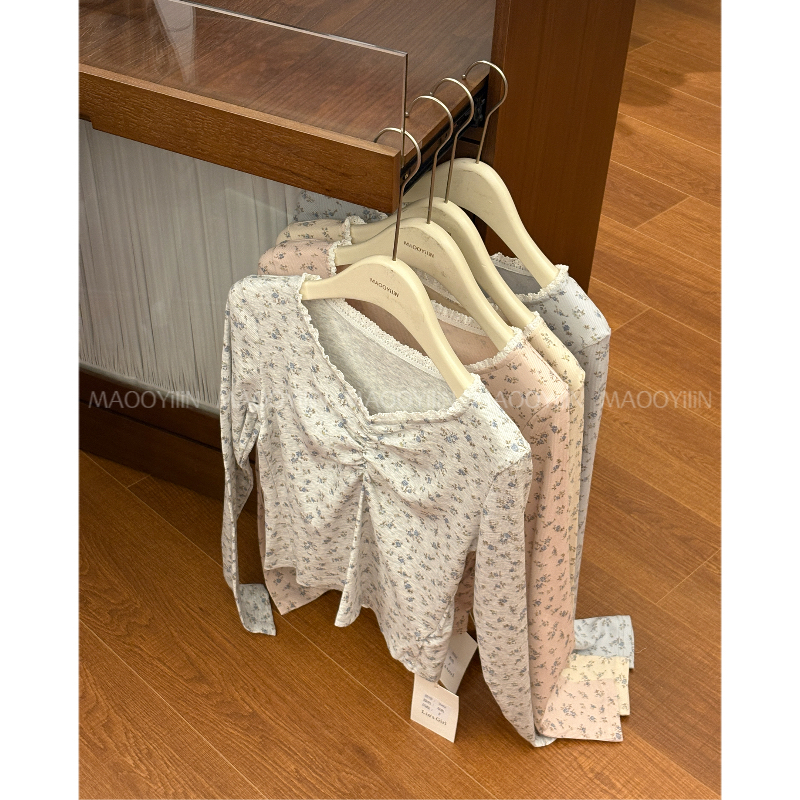 2002【 缘分使然 】 印花长袖T恤上衣