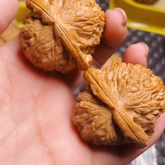 文玩核桃44尺球白一对