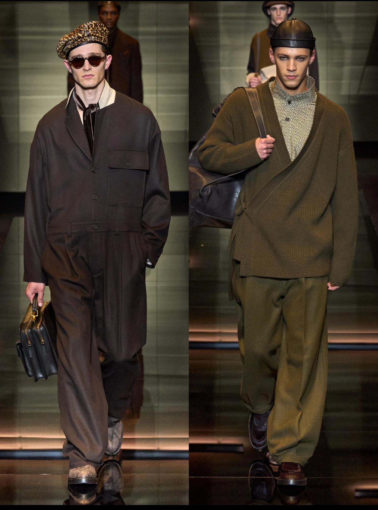 【13号链接】秋冬季新款毛织提花兜黑白撞色时尚百搭休闲外套-8095