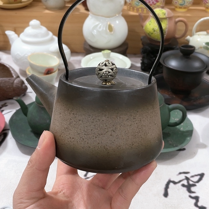 紫砂公道杯提梁茶壶
