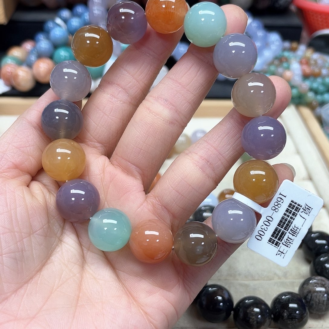 硅化珊瑚（珊瑚玉）手链未镶嵌秘*118