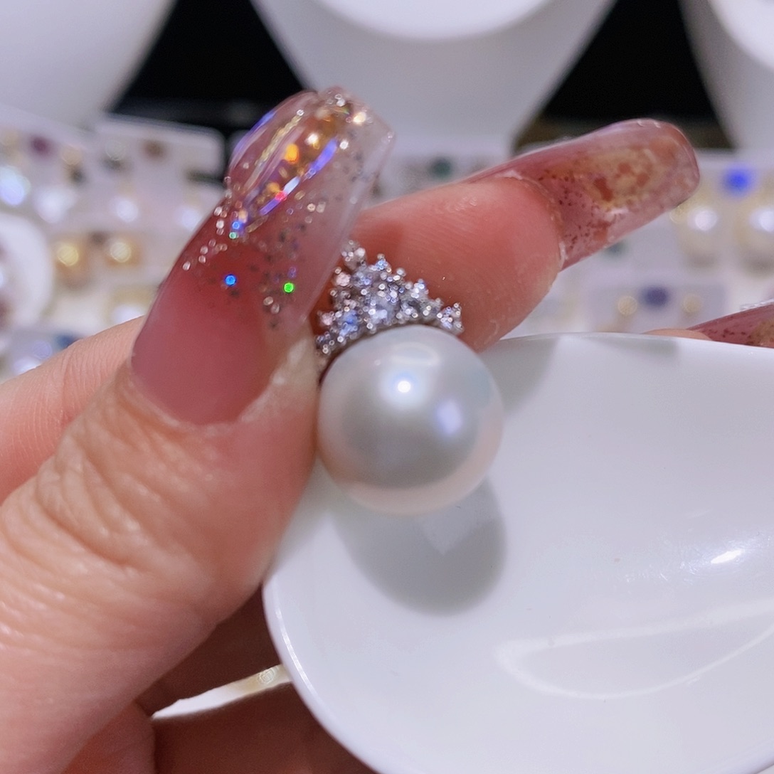 淡水珍珠颈饰银S925镶嵌