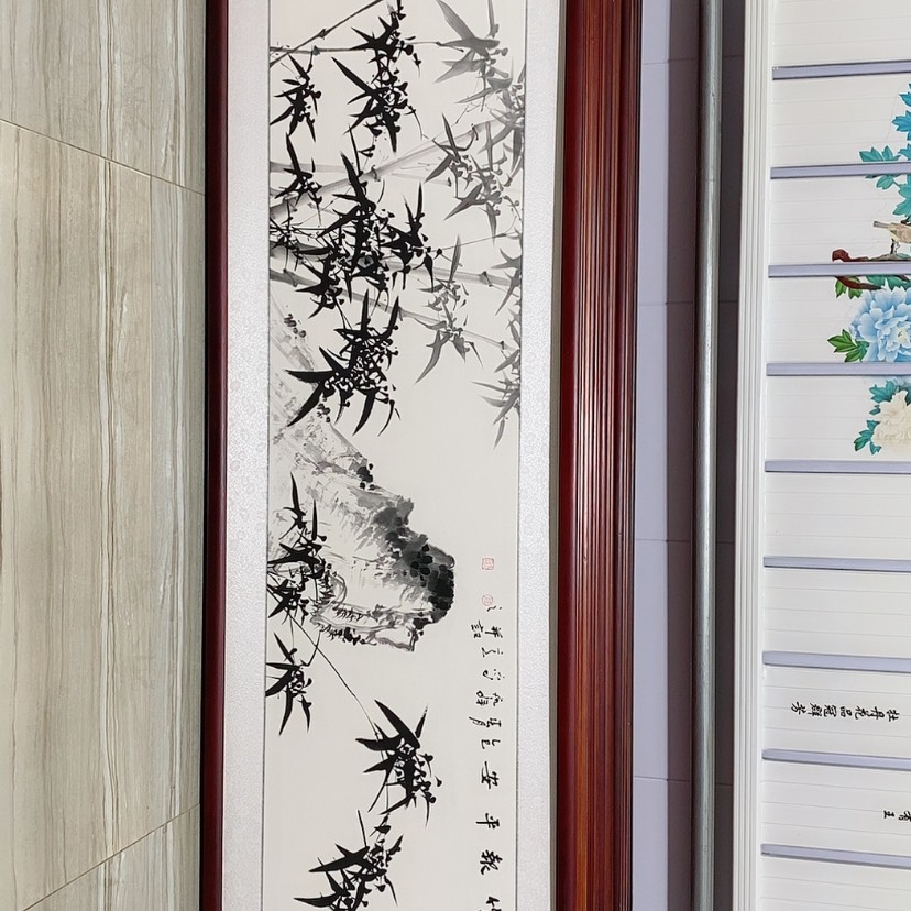 【闪购商品】国画书画作品带框165×50