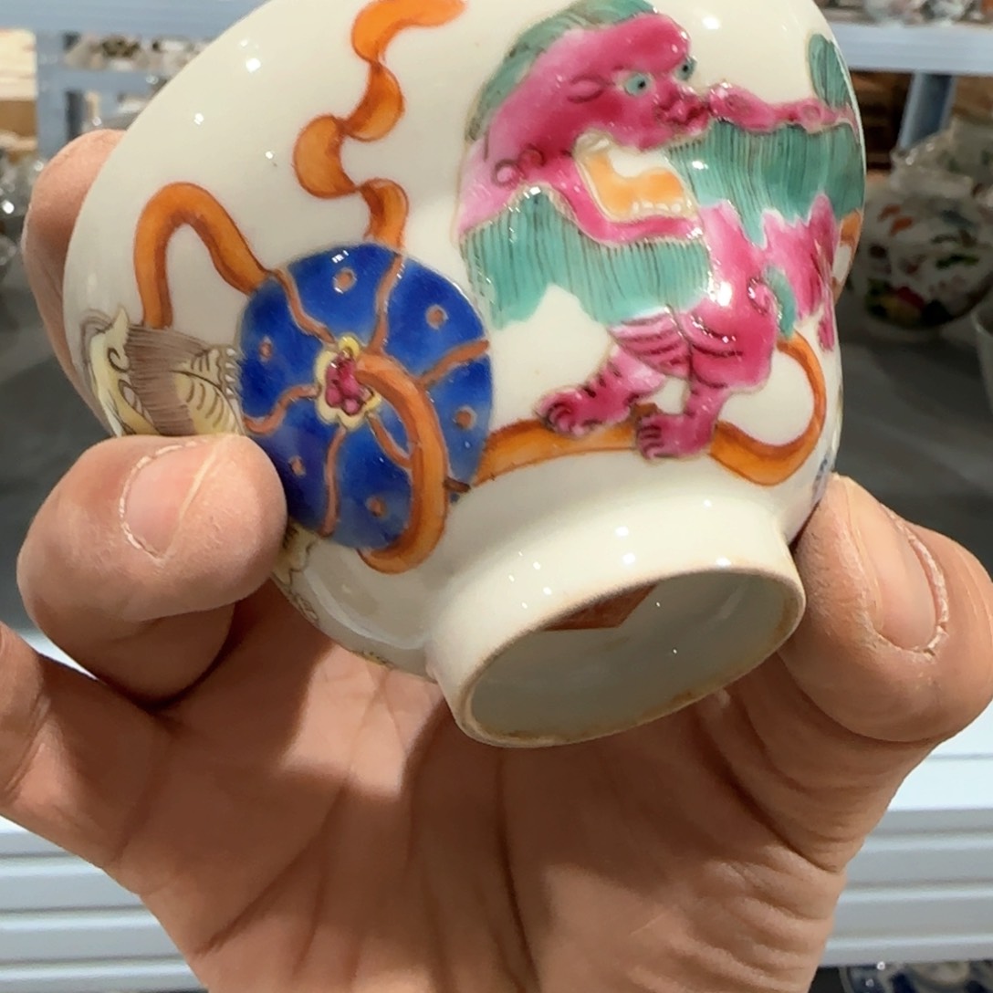 瓷片摆件手绘瓷器全部处理了吧