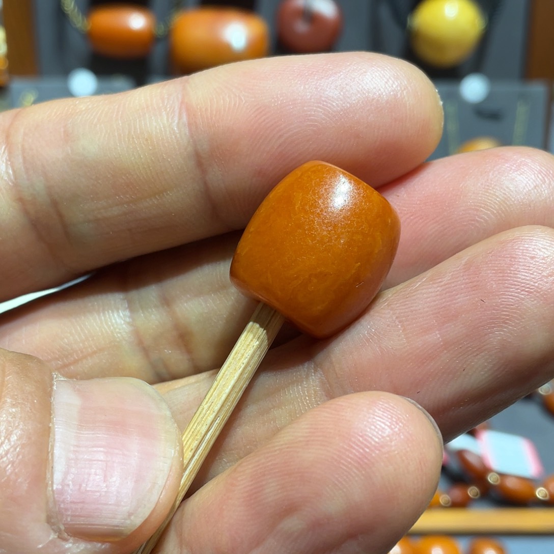 蜜蜡颈饰未镶嵌老蜜蜡单珠规格15mm