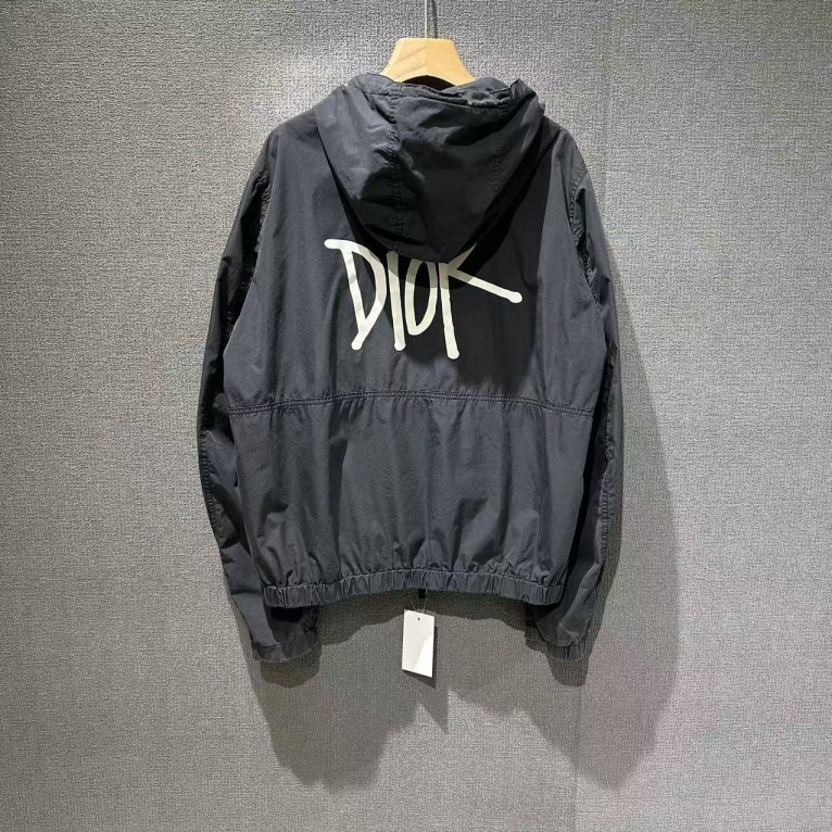 99新 DIOR/迪奥 草写Logo字母连帽夹克外套 44码/5113