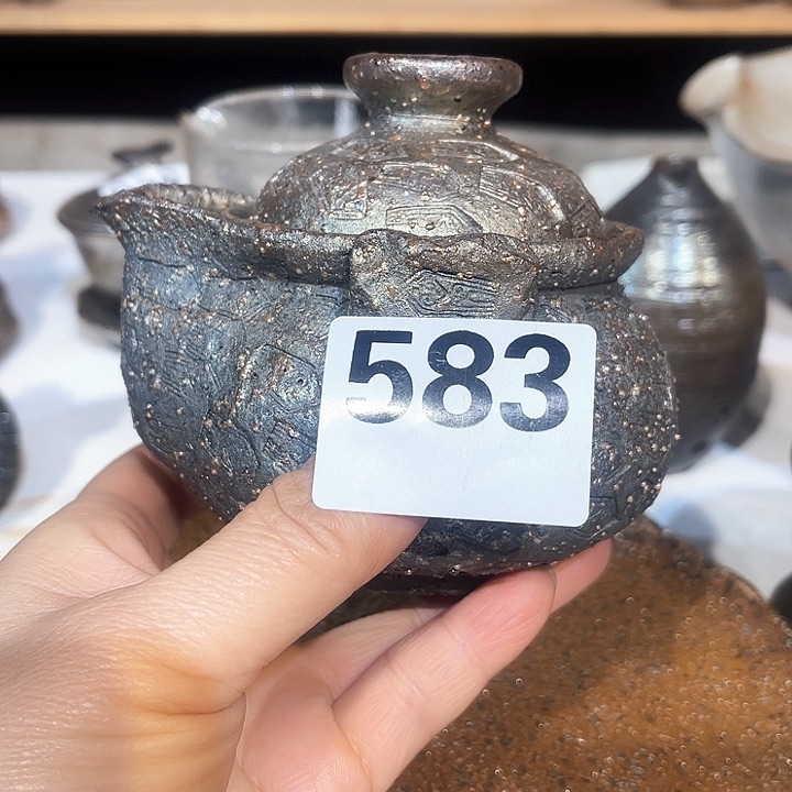 壶高温柴烧陶泥宝瓶