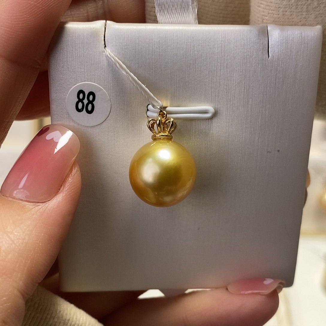 海水珍珠吊坠(不含链)18K金镶嵌
