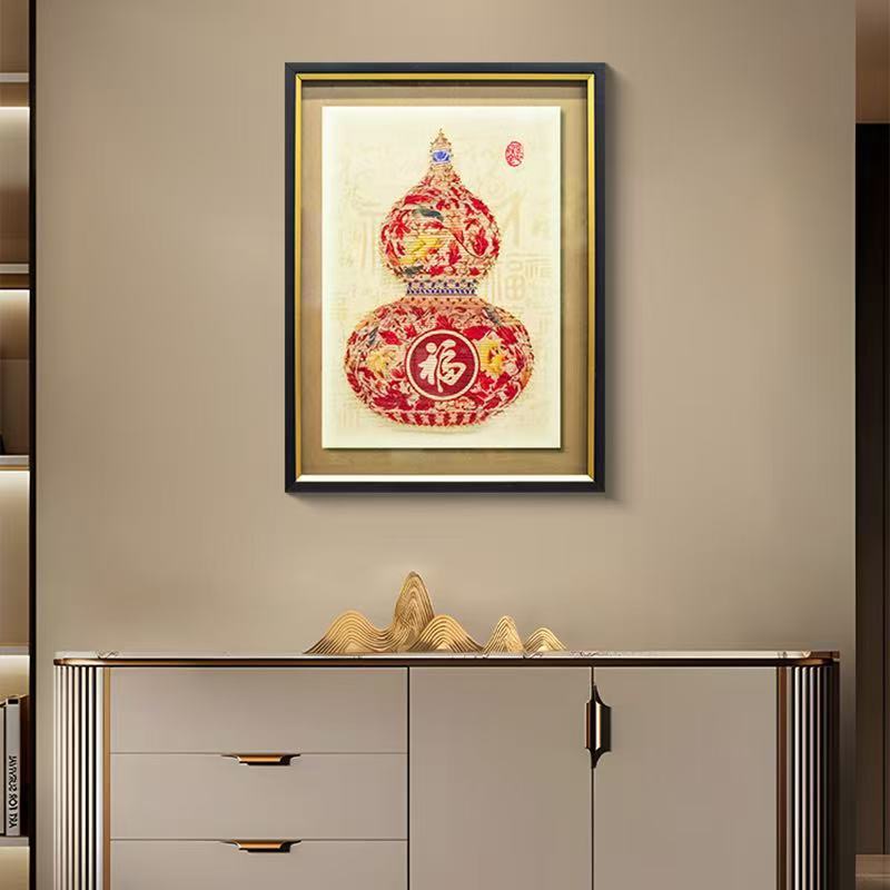 新中式玄关客厅装饰画葫芦6080