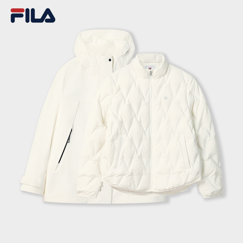 Fila/斐乐【御寒防风】斐乐女款羽绒两件套秋冬季加厚休闲保暖外套
