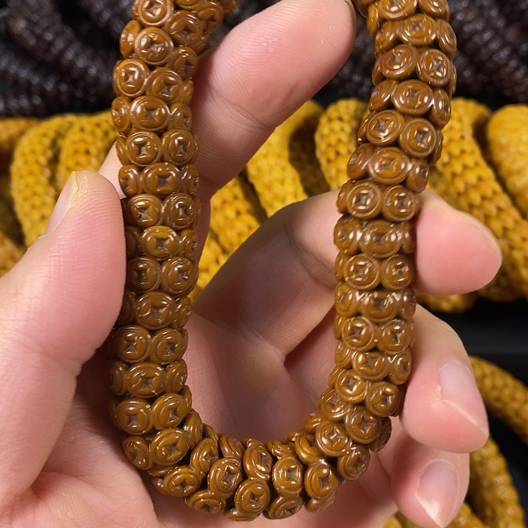 紫金鼠手串原色钱币14