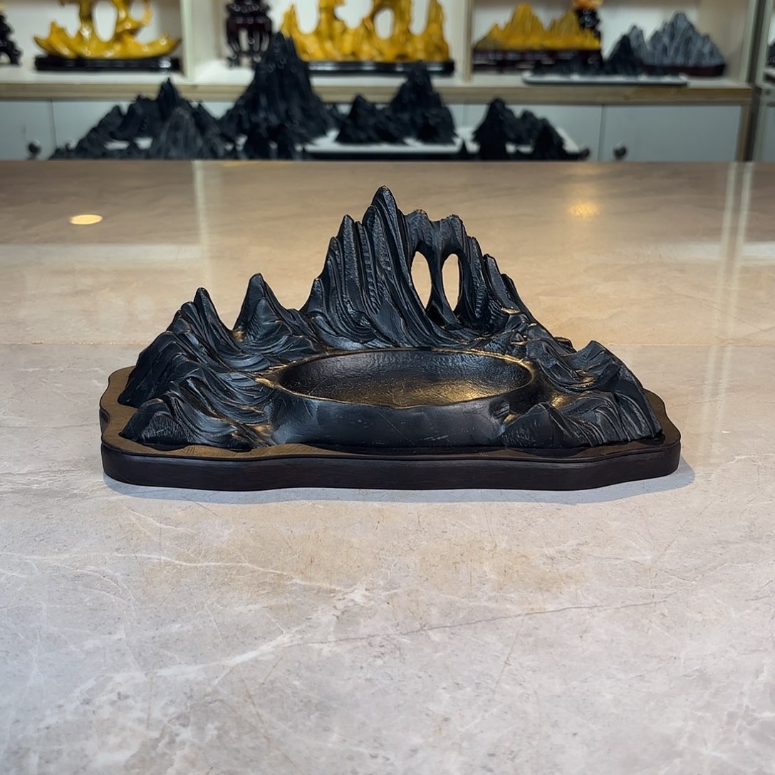 言***许陶灵璧石手工雕刻奇石摆件