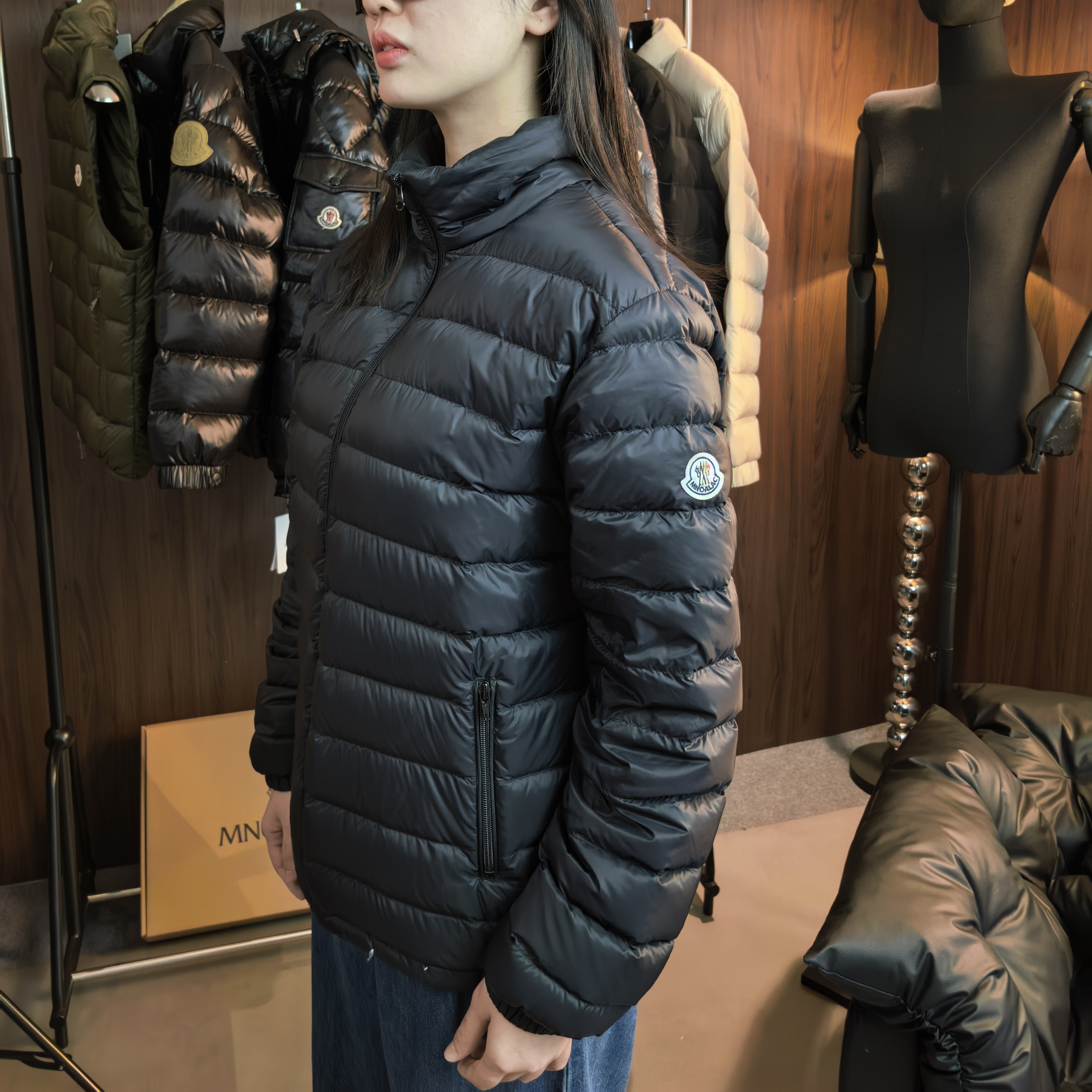 蒙家立领户外男女款轻薄休闲羽绒服白鸭绒排骨羽绒服轻便防风秋冬