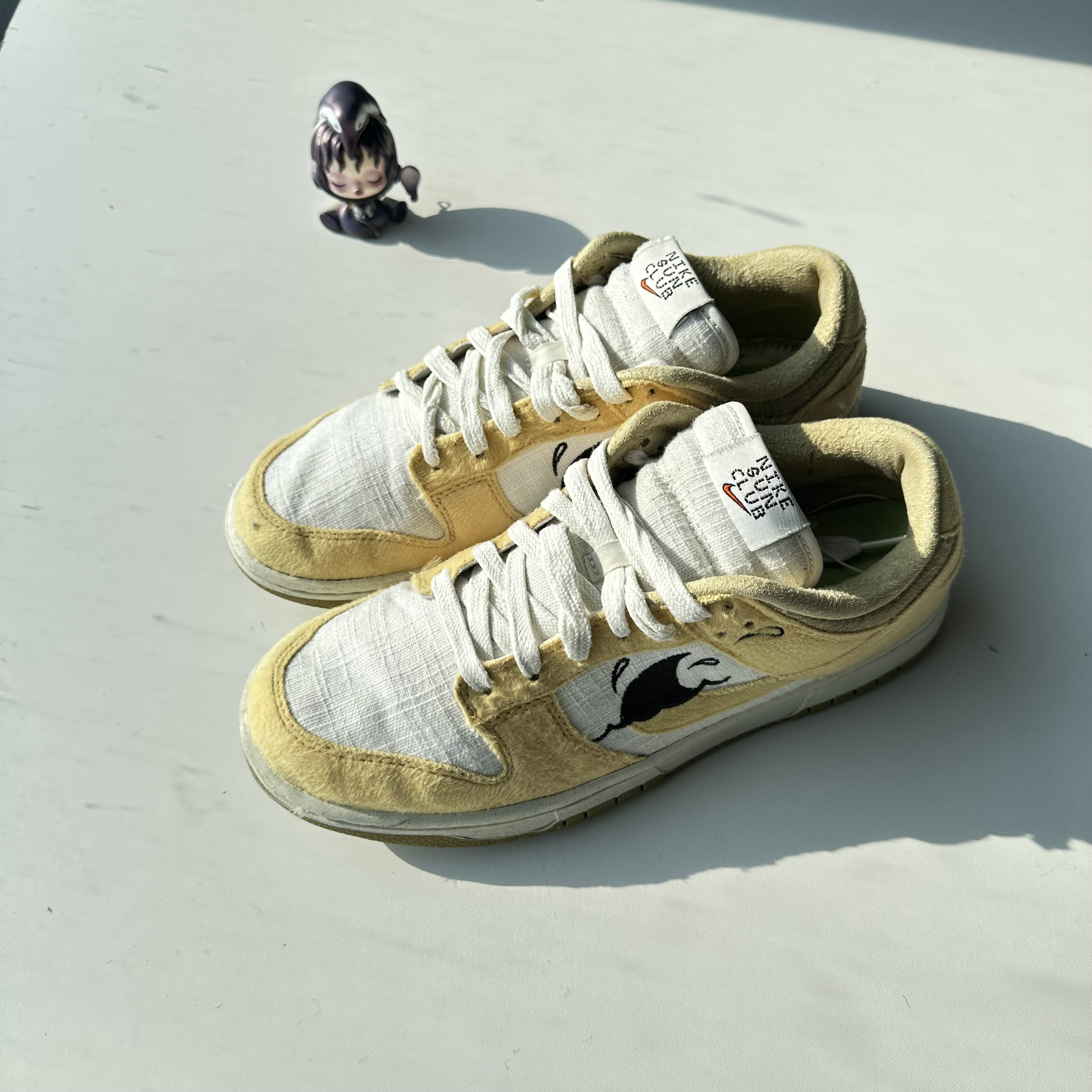 Dunk sb 柠檬黄 40.5码 二手正品实战篮球鞋，实拍如下