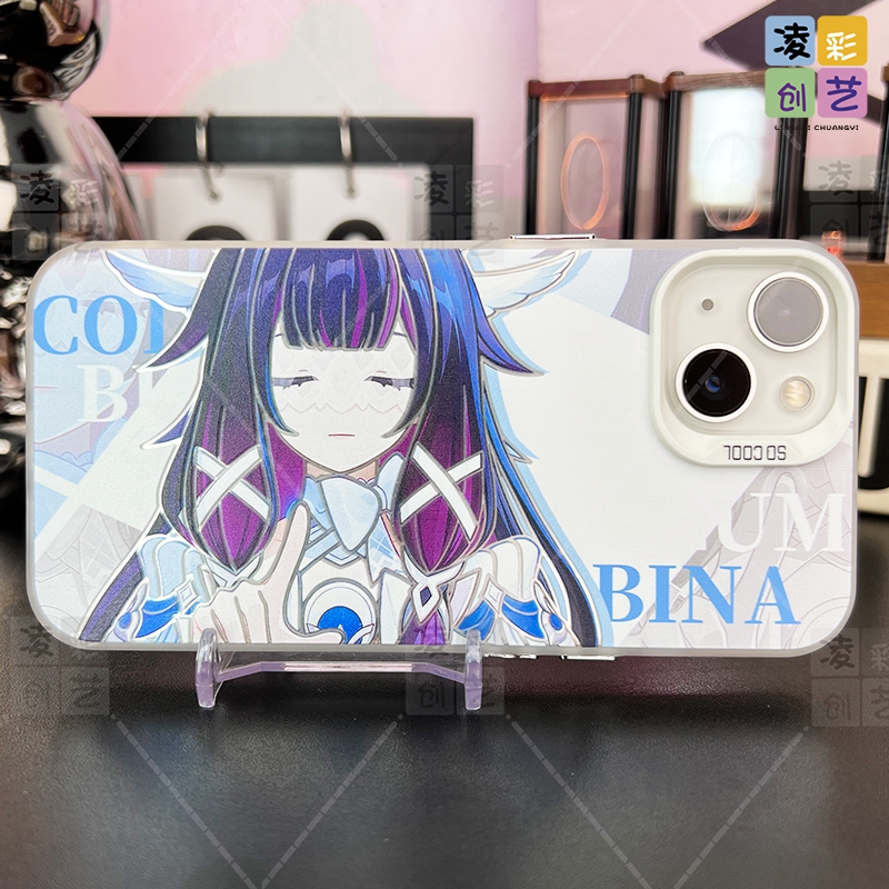 凌彩创艺手机壳适用苹果17华为小米vivo二次元哥伦比娅少女彩银