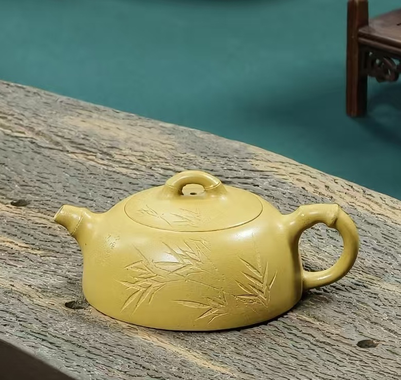 【貂蝉精选】王立娟黄段「扁竹」·紫砂壶 150毫升