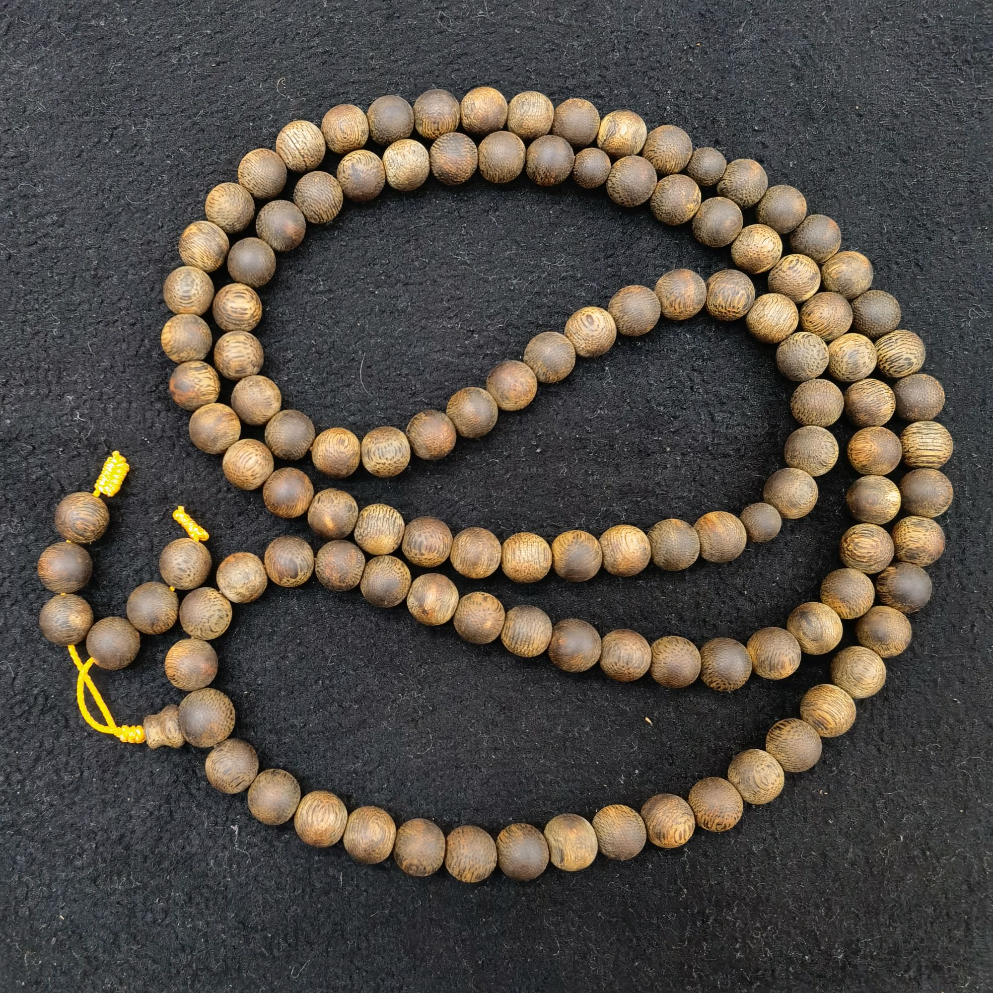 沉香文莱小黑奇0.9cm多圈沉水级极品沉香手串