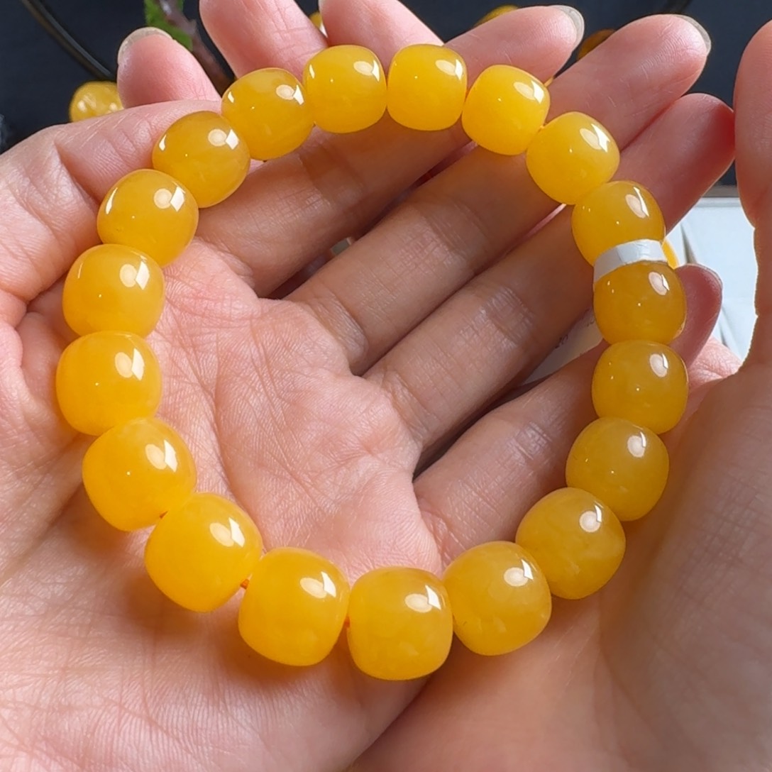 蜜蜡毛衣链未镶嵌