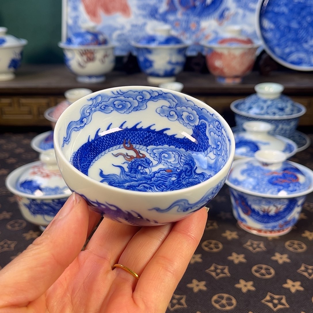 瓷片景德镇市自成堂手工手绘