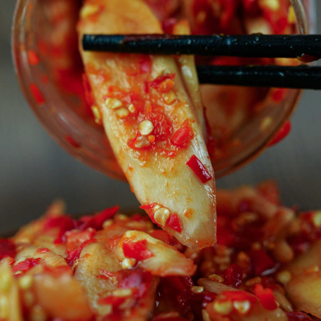 【剁椒生姜片250g/瓶】酸辣嫩姜农家垛辣椒酸辣仔姜下饭菜腌制