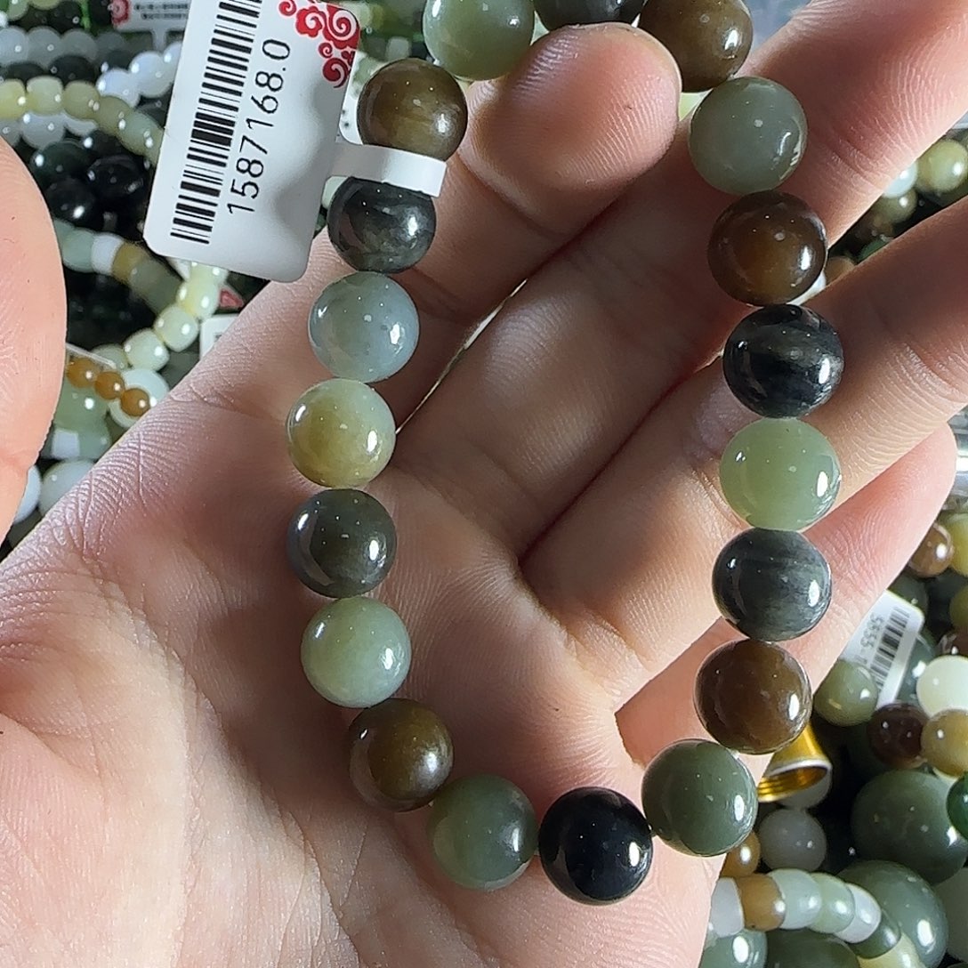 和田玉手链未镶嵌58