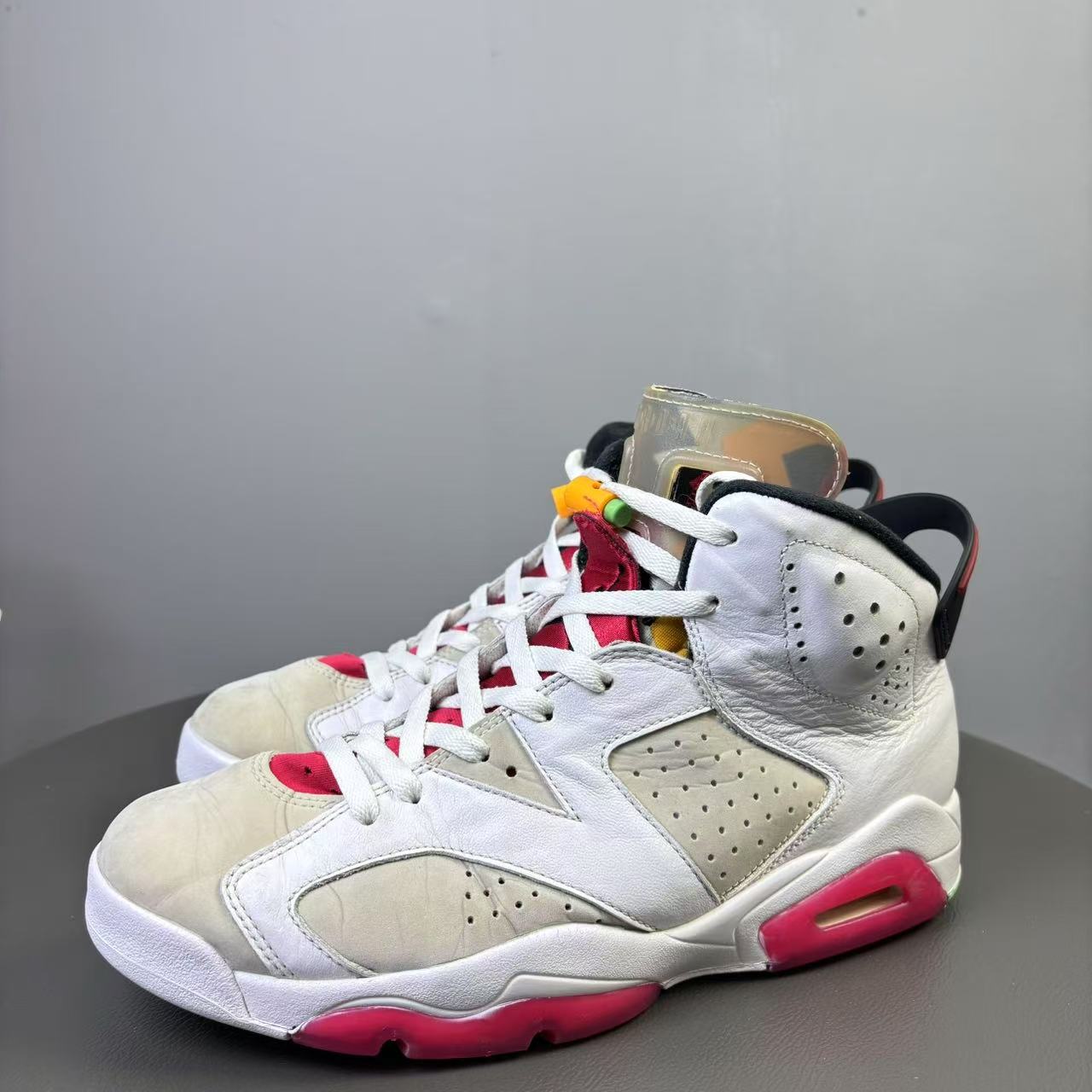 90新 AIR JORDAN 43码/Air Jordan 6 兔八哥 白红球鞋 非原盒