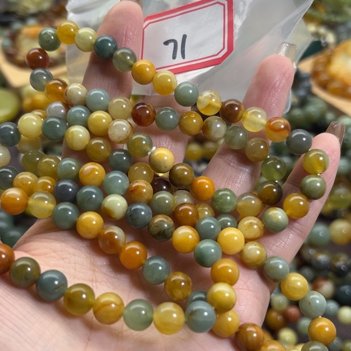 蛇纹石玉未镶嵌手链