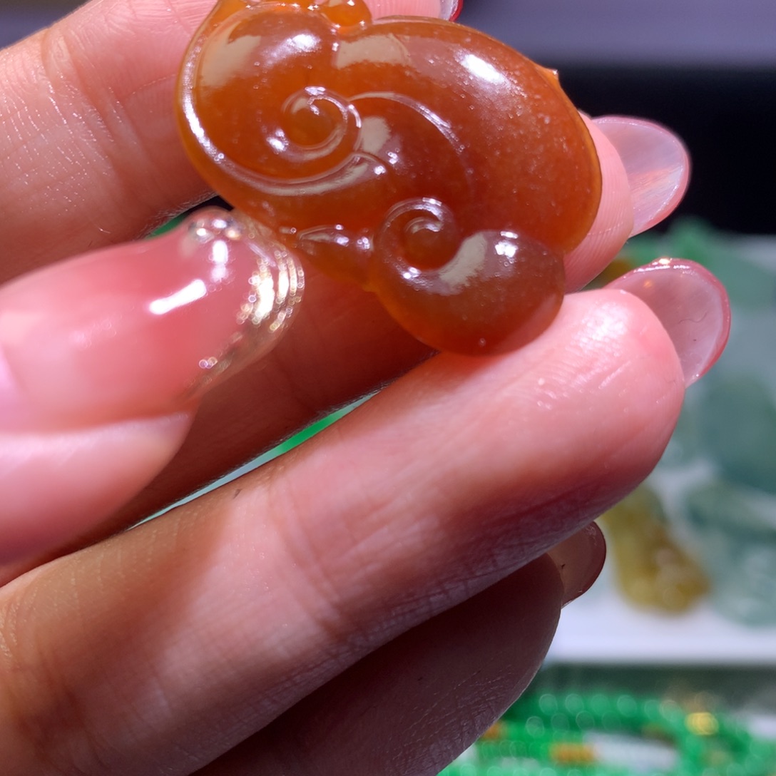 定制翡翠未镶嵌大****爱毛货