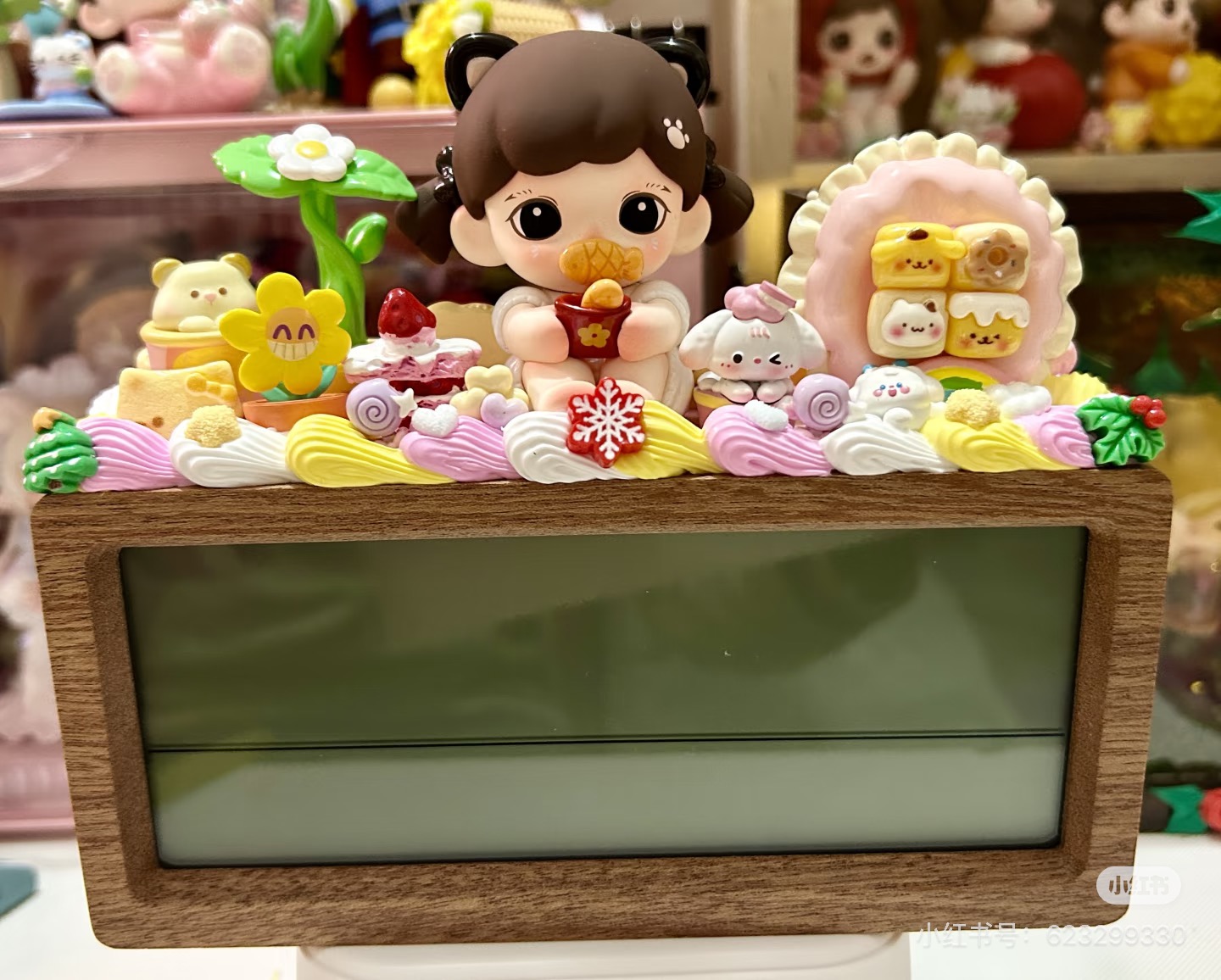 diy奶油胶可爱创意闹钟