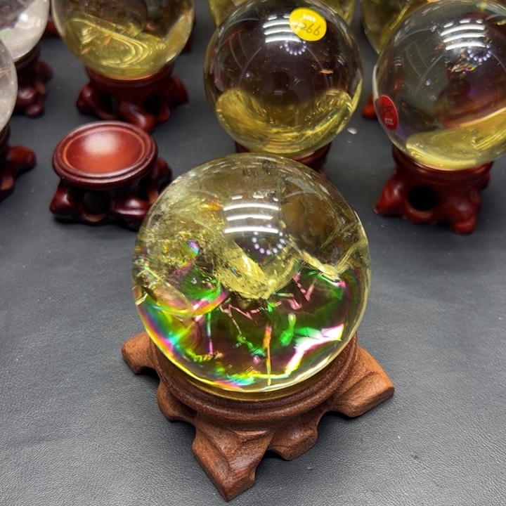 未镶嵌水晶珠宝半成品黄水3424xy