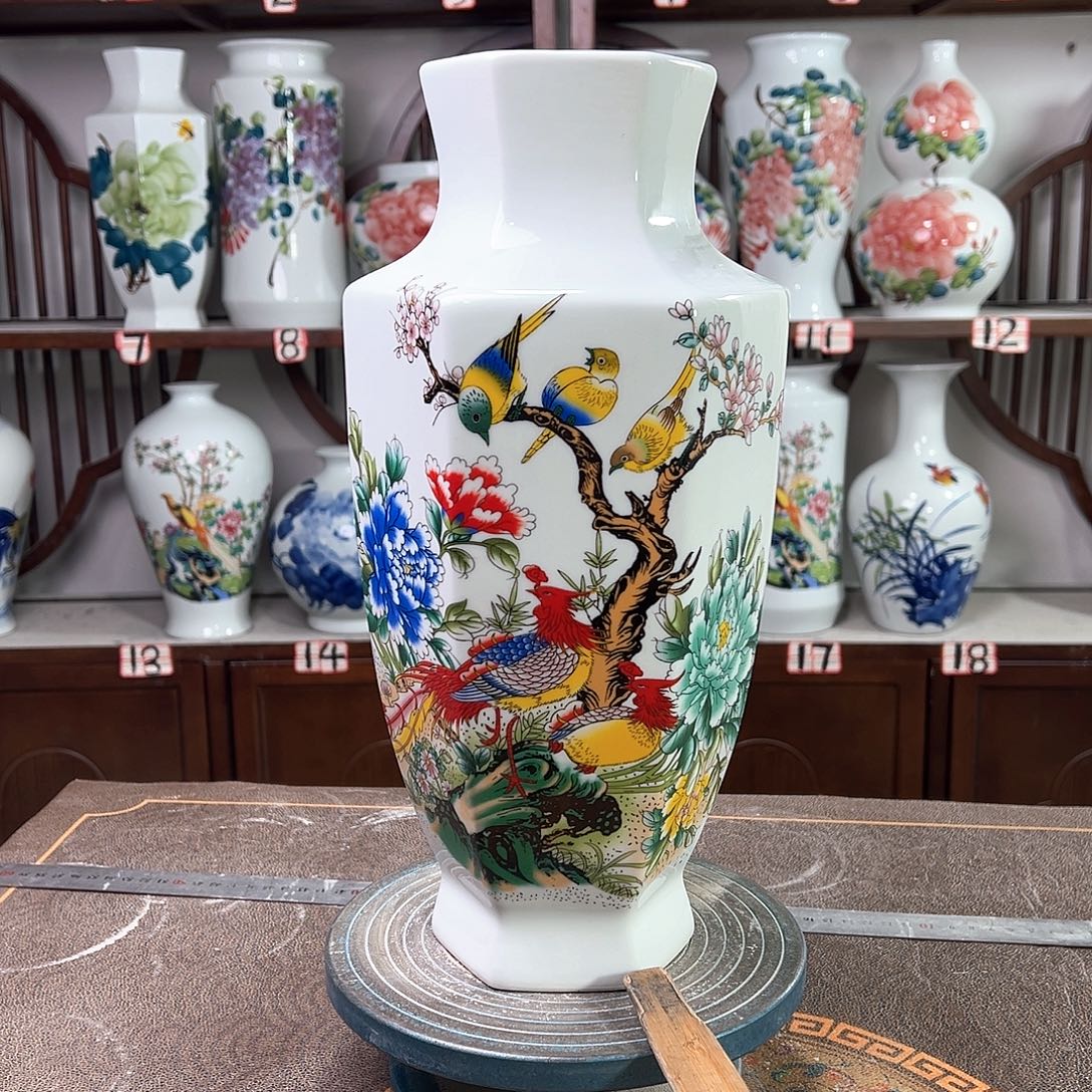 摆件景德镇陶瓷6牡丹