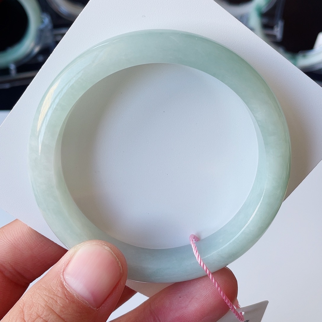 翡翠未镶嵌手镯59.5