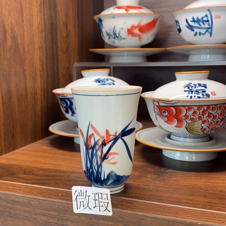 釉下老陶泥手工绘制