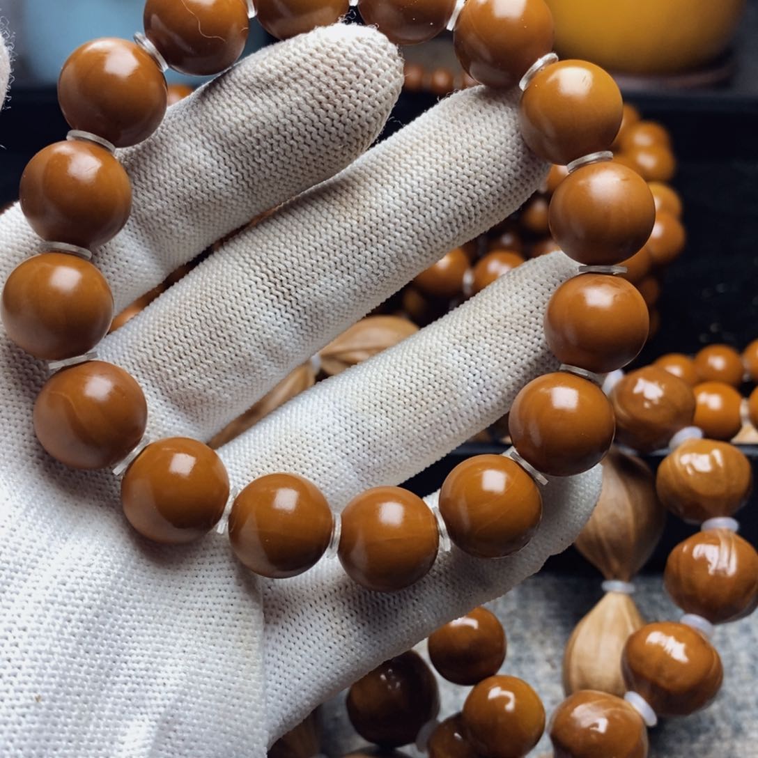 橄榄核手串/手链1.35尺寸老树铁核不同轴