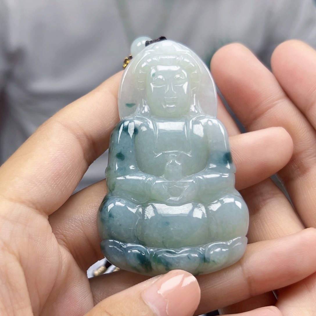 翡翠未镶嵌颈饰天然
