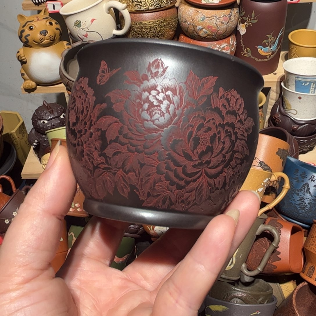 紫砂茶杯宜兴紫砂主人杯