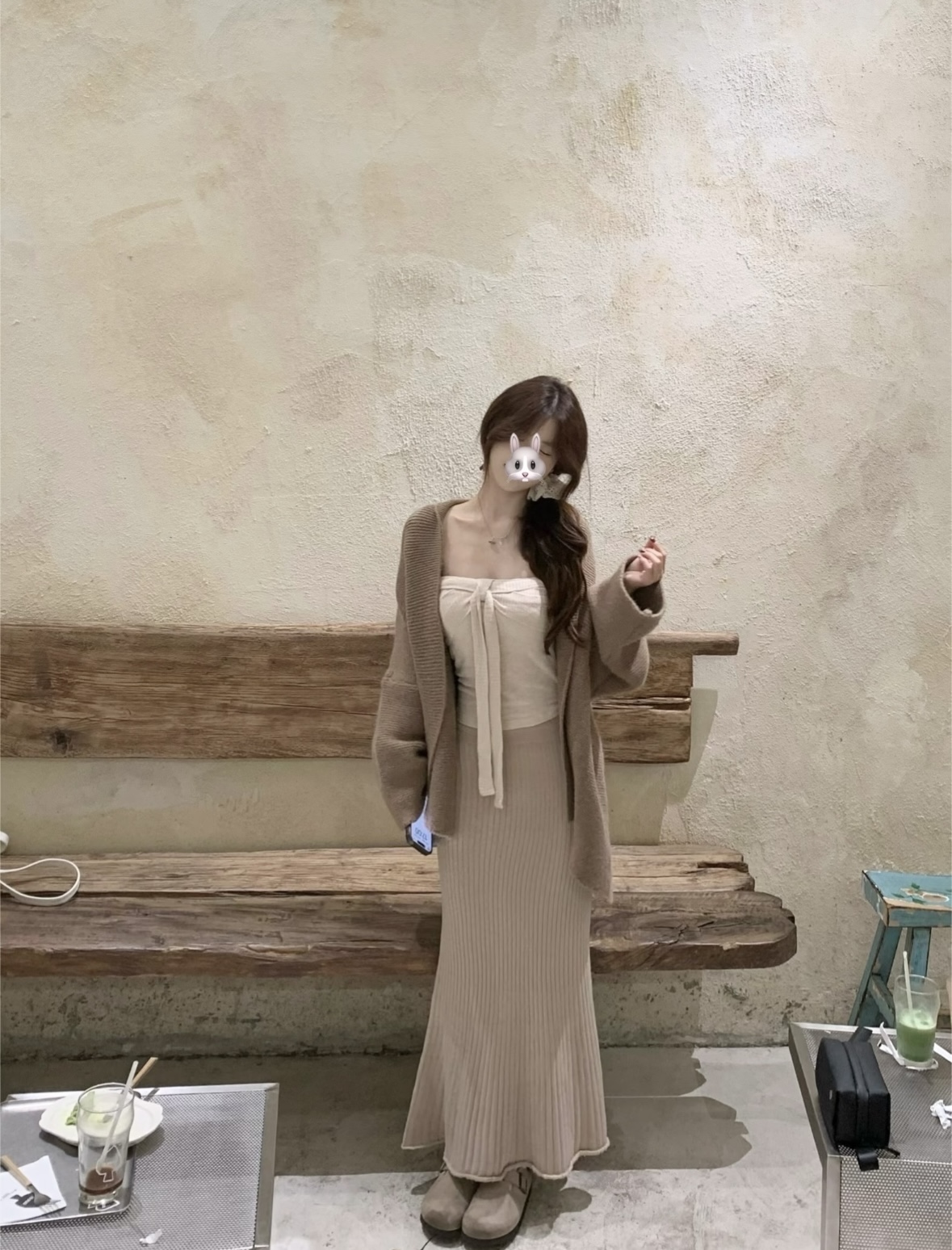 【29-79】秋冬新款韩系打底外套简约高级显瘦修身设计感时尚慵懒