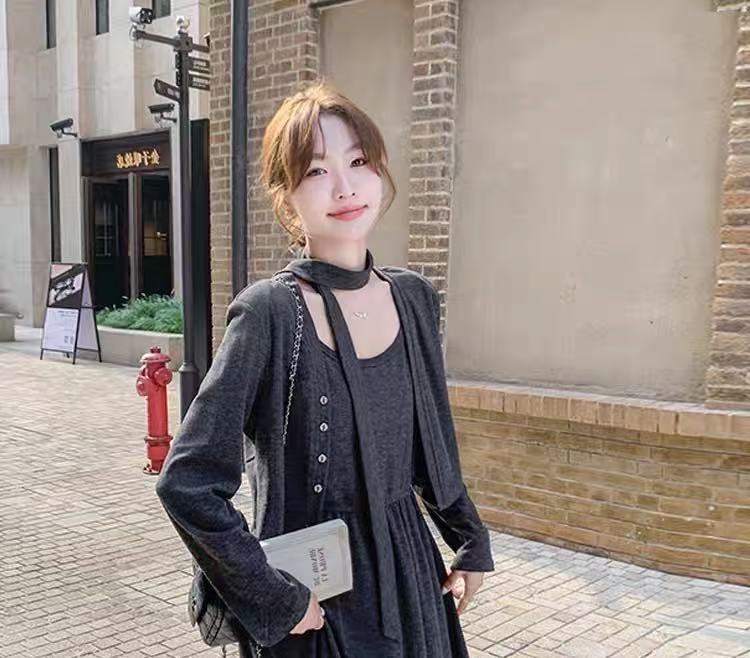 932灰色百搭开衫A7-2-2