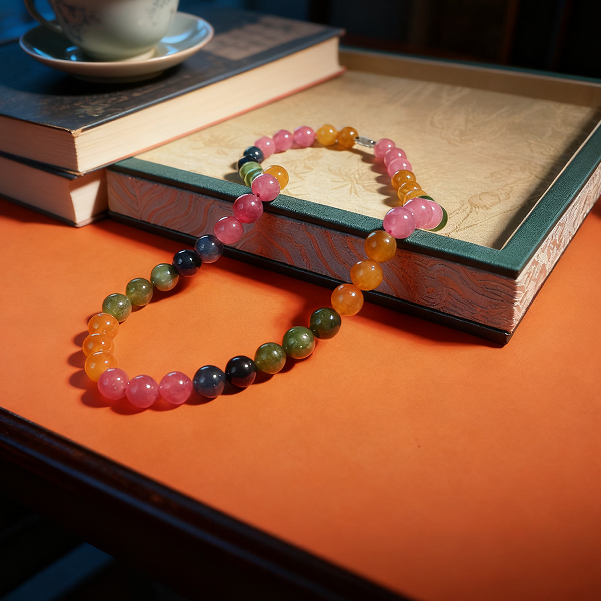 非金属棉绳项链 念清 [运]系列 碧云点彩 碧彩项链