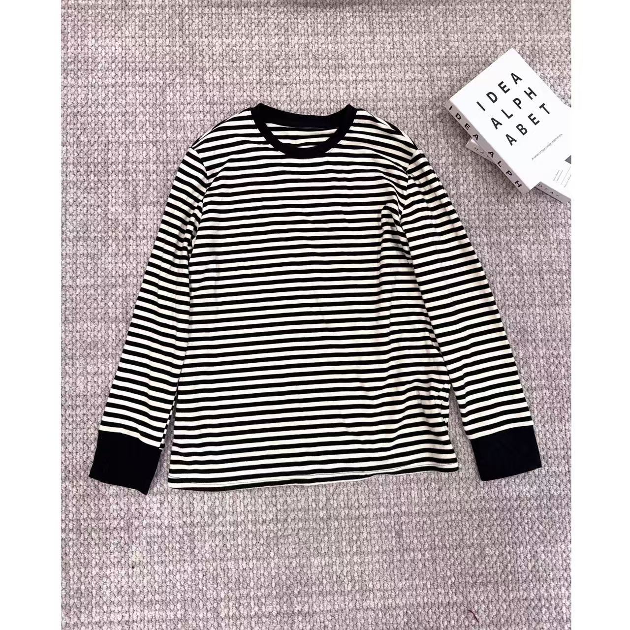 【洁子推荐】5944 圆领条纹卫衣