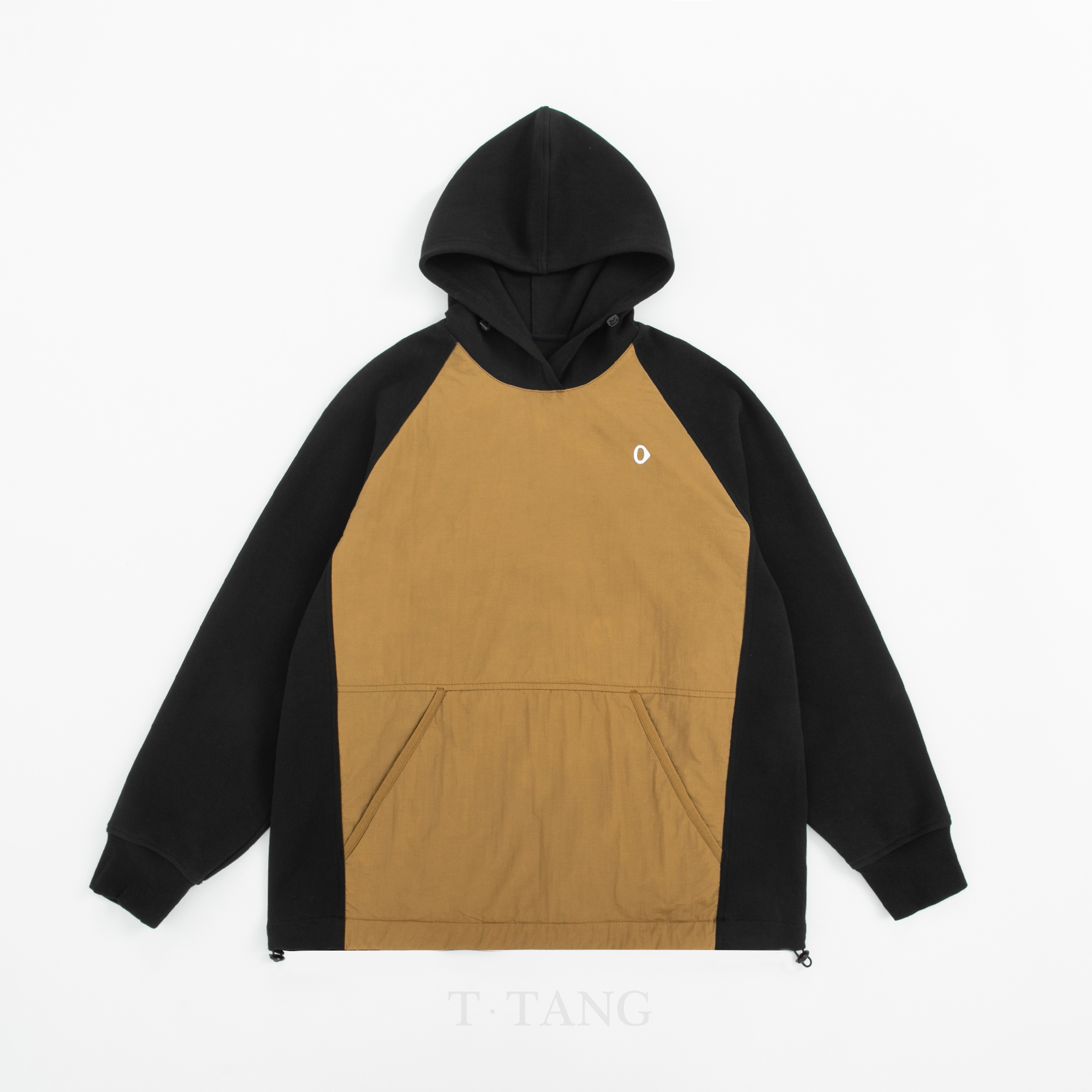 FL秋季撞色保暖拼接连帽套头宽松显瘦百搭女士卫衣【3071】