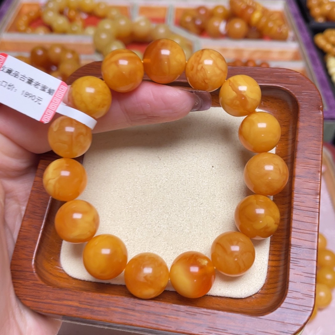 蜜蜡手链未镶嵌手串