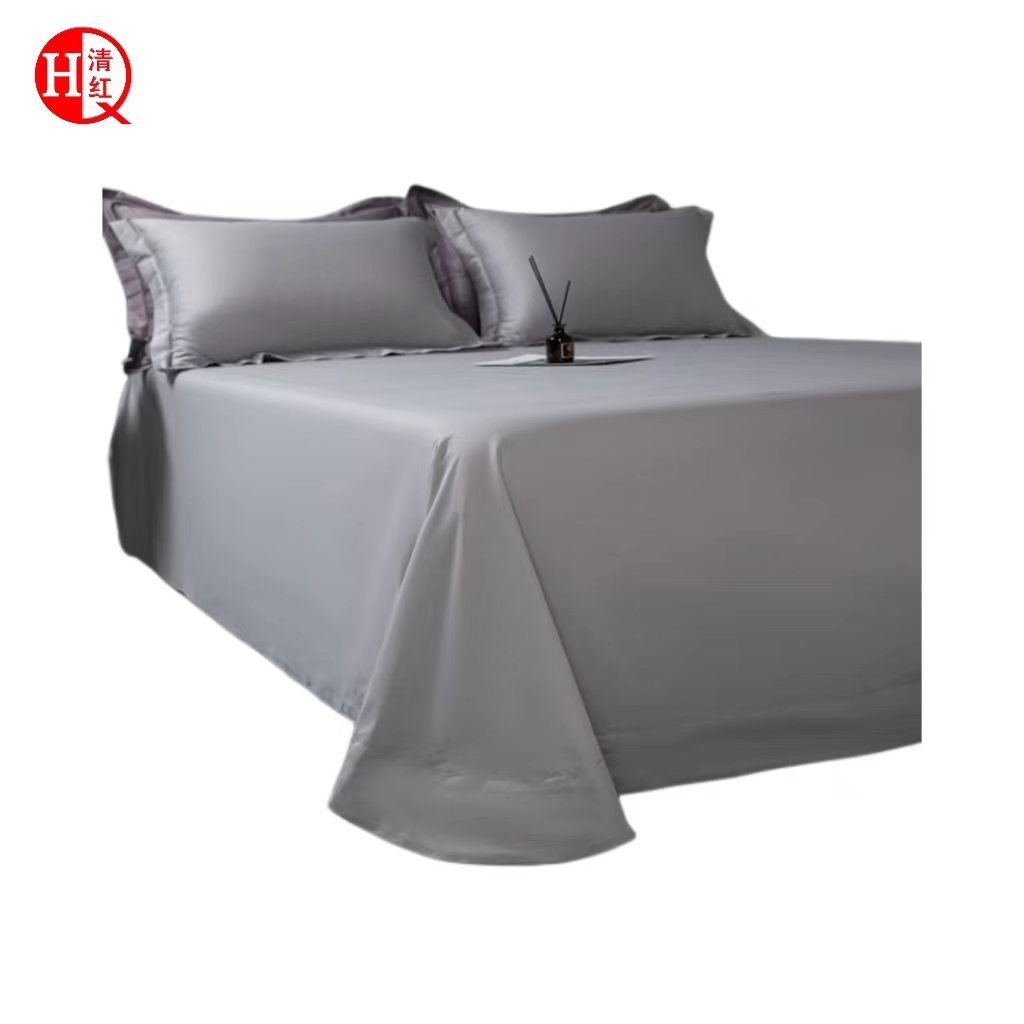 60支 贡缎长绒棉 床单  高端全棉睡单