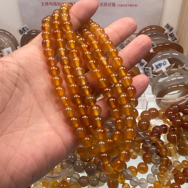 沁***雪玛瑙/玉髓未镶嵌戒指