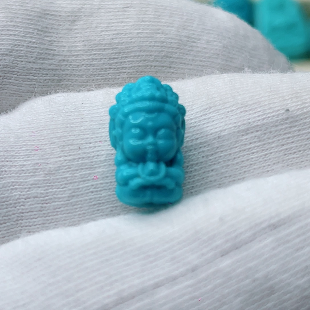 绿松石未镶嵌颈饰卡8-13-6.9