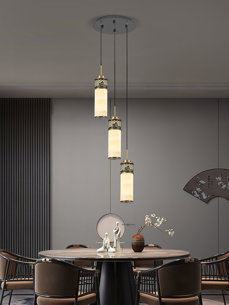 新中式小吊灯楼梯走廊客厅电视壁灯工程民宿壁灯高端玉石