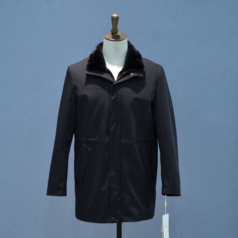 男士水貂内胆派克服新款时尚爆款百搭205066