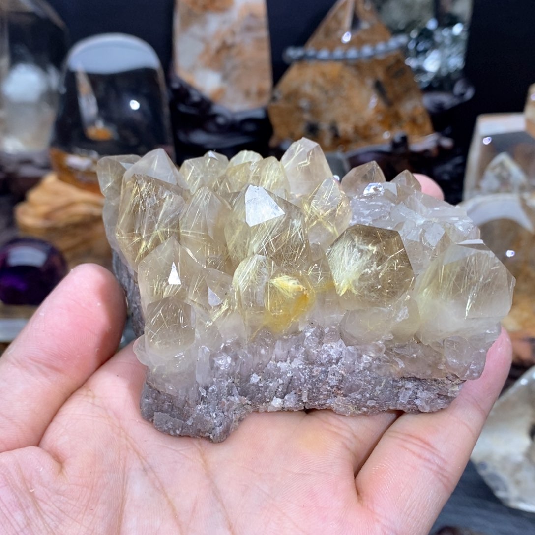 未镶嵌车挂水晶水晶
